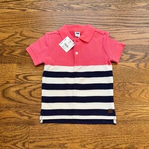 Janie & Jack short sleeve polo. Size 2T. Brand new with tags.